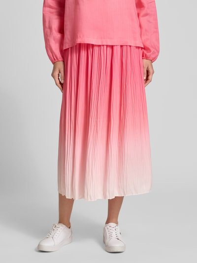 Marc Cain Midirock in Crinkle-Optik mit elastischem Bund Pink 4