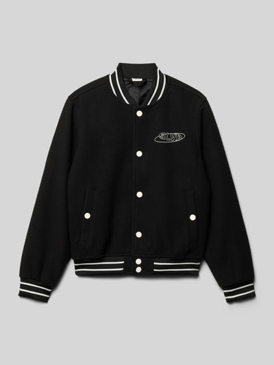 s.Oliver RED LABEL Kurtka baseballowa o kroju regular fit z dodatkiem wiskozy  Czarny 1