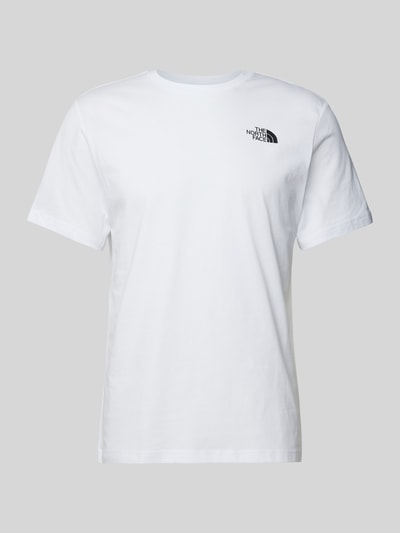 The North Face T-Shirt mit Label-Print Modell 'VERTICAL' Weiss 2