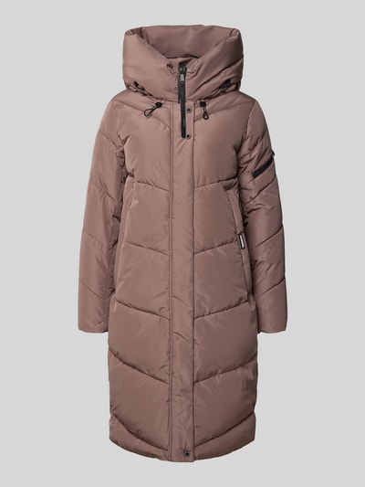 khujo Płaszcz pikowany z kapturem model ‘JANGE’ Szarobrązowy 2