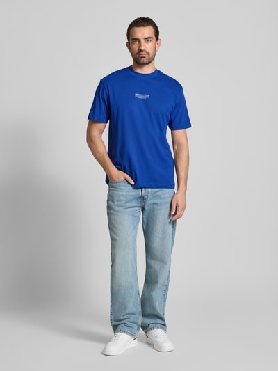 Tom Tailor Denim Relaxed Fit T-Shirt  aus reiner Baumwolle Royal 1