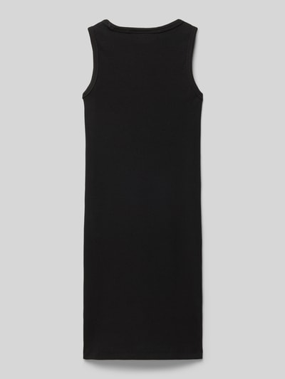 Calvin Klein Jeans Kleid in Ripp-Optik mit Label-Stitching Black 3