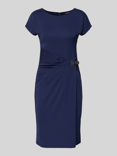 Lauren Ralph Lauren Nauwsluitende businessjurk met riem model 'JAVAS' Marineblauw - 2