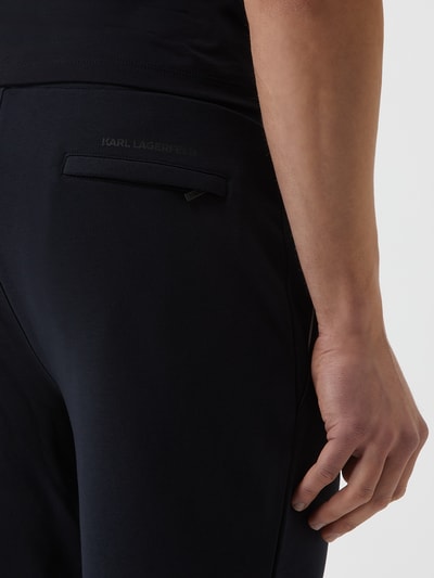 Karl Lagerfeld Sweatshorts mit Tunnelzug Dunkelblau 3