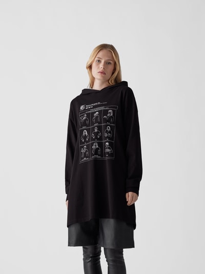 MM6 Maison Margiela Hoodie mit Motiv-Print Schwarz 4