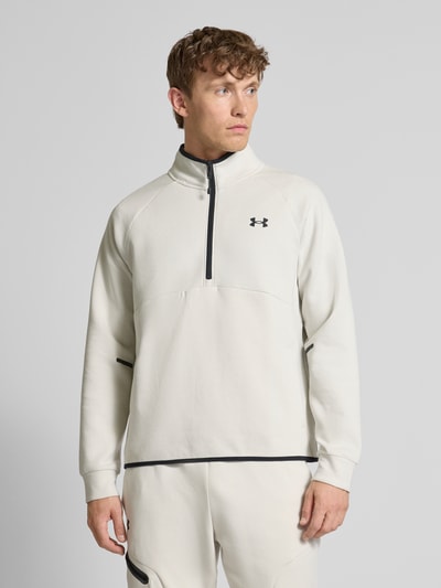 Under Armour Sweatshirt mit Stehkragen und Reißverschluss Weiss 4