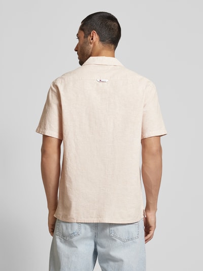 Tommy Jeans Koszula casualowa o kroju regular fit z wyhaftowanym logo Beżowy 5