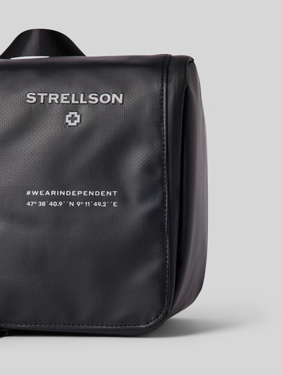Strellson Kulturtasche mit Label-Print Modell 'benny' Black 2