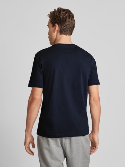 Tommy Hilfiger T-Shirt mit Label-Stitching Marine 5