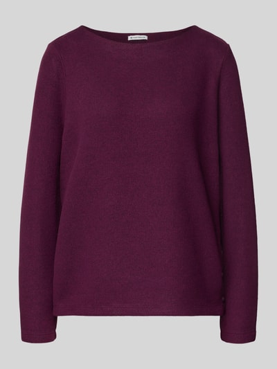 Tom Tailor Regular Fit Sweatshirt mit Viskose-Anteil Bordeaux 2