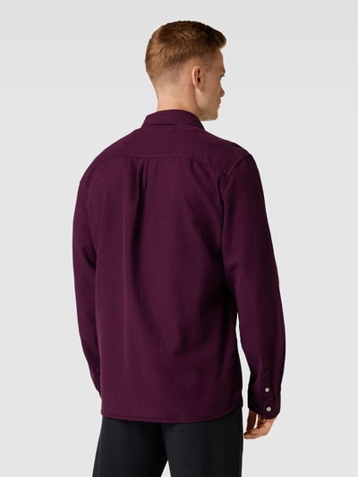 MCNEAL Freizeithemd im Denim-Look Aubergine 5