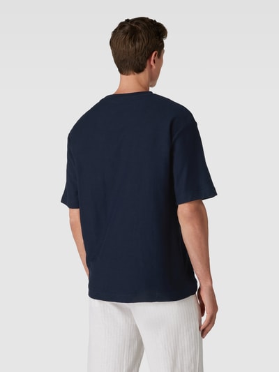 Tom Tailor Loose Fit T-Shirt mit Label-Print Marine 5