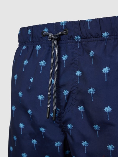 Shiwi Spodenki kąpielowe z nadrukiem z motywem model ‘palm’ Ciemnoniebieski 2