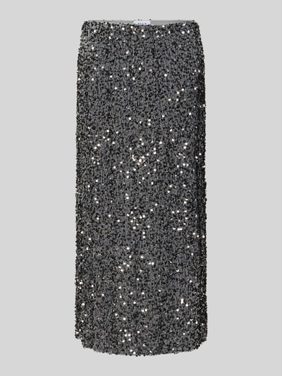 Vila Spódnica midi z wysokim stanem i cekinami model ‘FAITH’ Srebrny 2