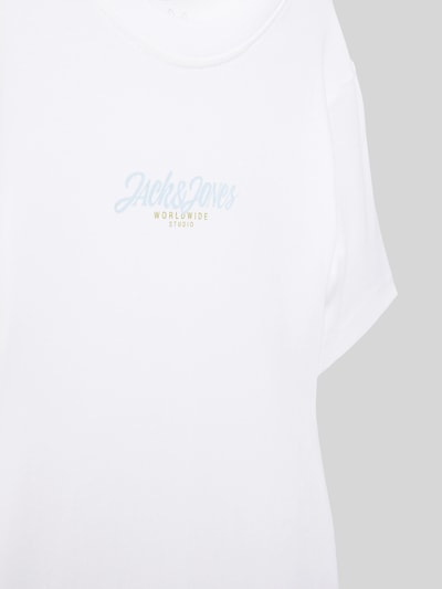 Jack & Jones T-Shirt mit Label-Print Modell 'TAVIRA' Weiss 2