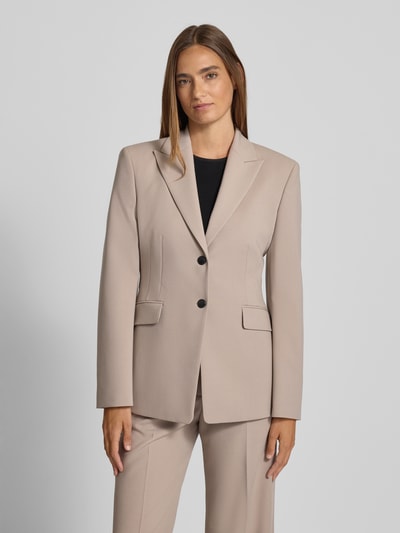 HUGO Regular Fit Blazer mit Viskose-Anteil  Modell 'ASMALLA' Sand 4