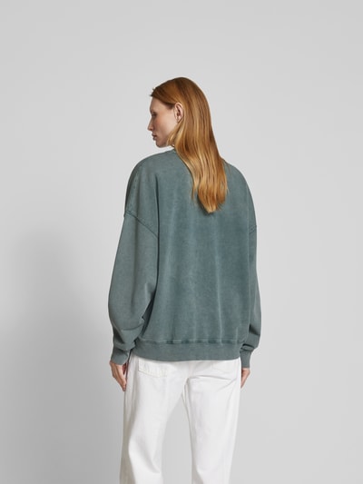 Anine Bing Oversized Sweatshirt mit Label-Print Gruen 5