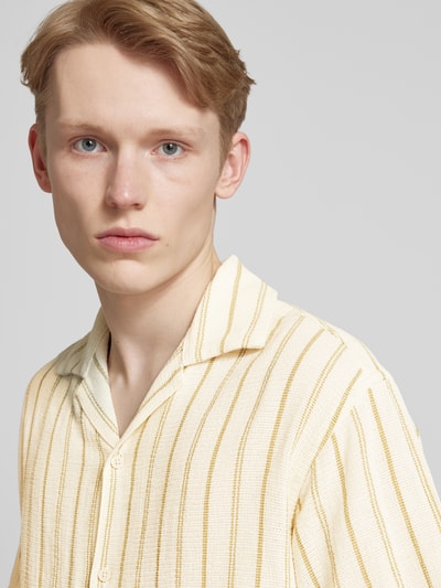 Jack & Jones Koszula casualowa o kroju regular fit z kołnierzykiem typu resort model ‘COBA’ Khaki 3