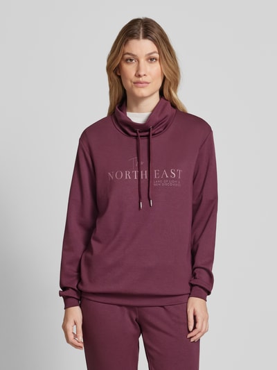 Soyaconcept Sweatshirt mit Stehkragen Modell 'Banu' Bordeaux 4