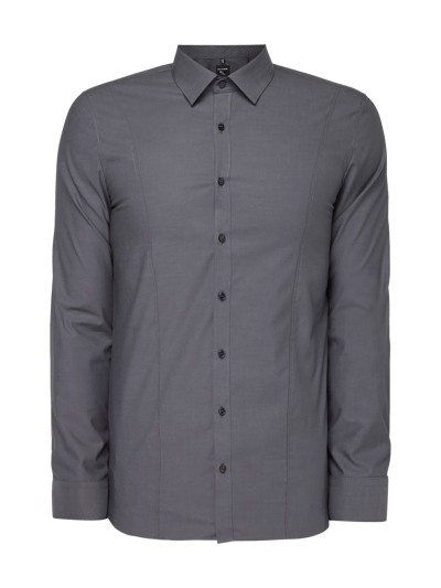 OLYMP No. Six Super Slim Fit Business-Hemd mit Teilungsnähten Black 2