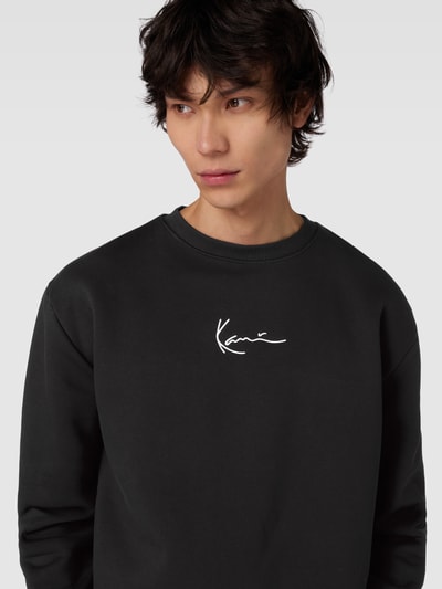 KARL KANI Sweatshirt mit Label-Stitching Modell 'SIGNATURE' Black 3