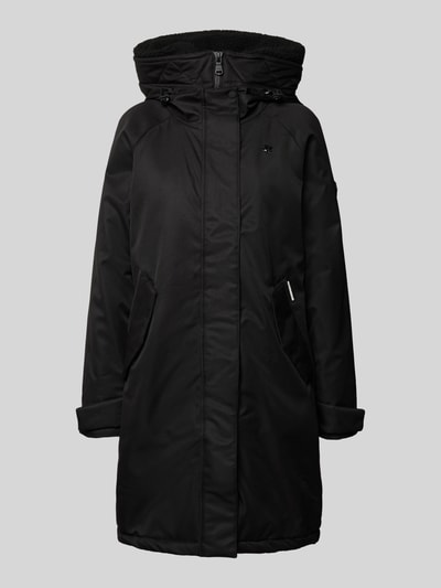 khujo Płaszcz parka z krytym zamkiem błyskawicznym model ‘SEMIE2’ Czarny 2