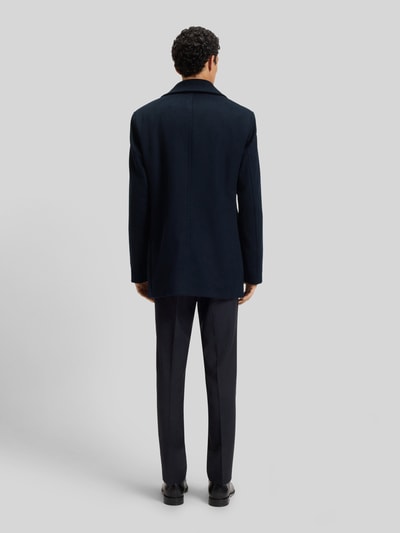 BOSS Slim Fit Trenchcoat aus Woll-Kaschmir-Mix Modell 'HYDE' Marine 5