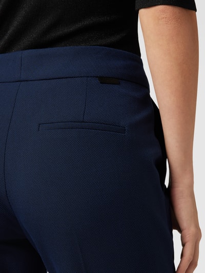 HUGO Stoffen broek met structuurmotief, model 'Hilesa' Marineblauw - 3