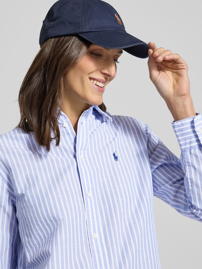 Polo Ralph Lauren Regular fit overhemdblouse van mix van katoen en linnen Lichtblauw - 3
