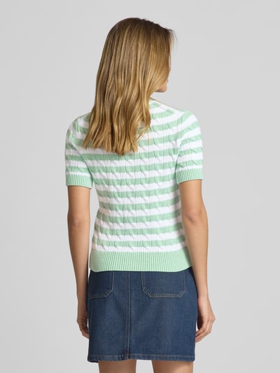 Polo Ralph Lauren Cardigan mit Zopfmuster Hellblau 5