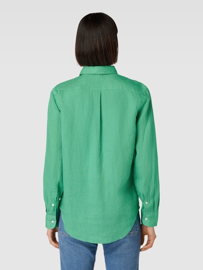 Polo Ralph Lauren Bluse mit regulärem Schnitt, Knopfleiste und Logo-Applikation Grass 5