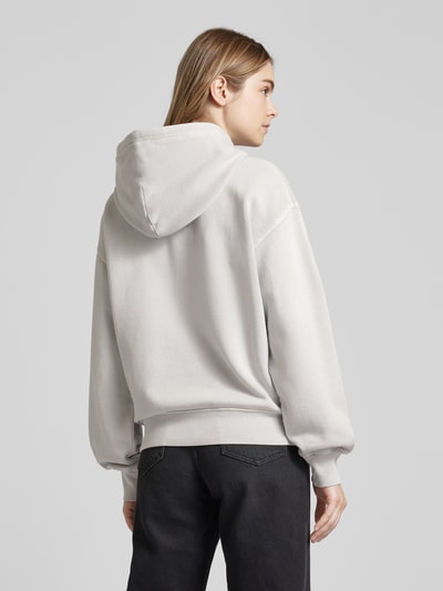 Carhartt Work In Progress Oversized hoodie met labelpatch, model 'NELSON' Lichtgrijs - 5