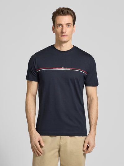 Christian Berg Men Regular Fit T-Shirt mit Logo-Print Marine 4