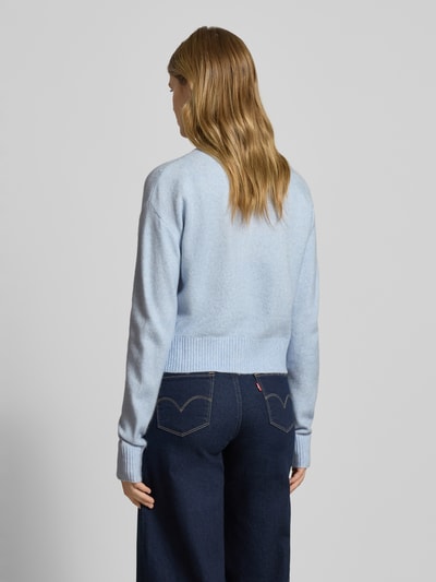 JJXX Regular fit gebreid jack met wol Model 'NATALIE' Lichtblauw - 5