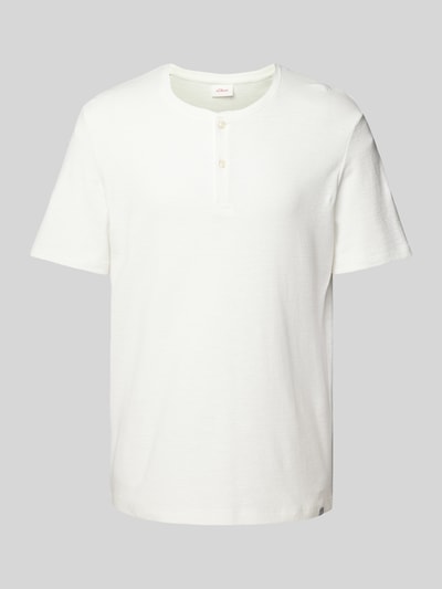 s.Oliver RED LABEL T-Shirt mit Strukturmuster Offwhite 2