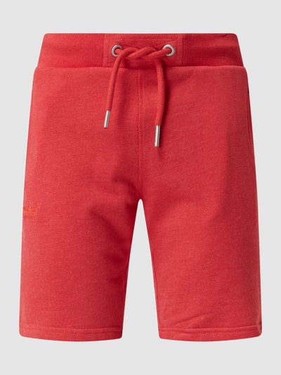 Superdry Sweatshorts mit Logo Rot Melange 2