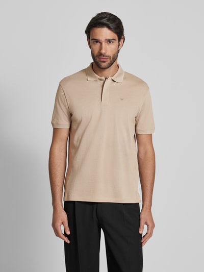 Emporio Armani Poloshirt mit Label-Stitching Taupe 4