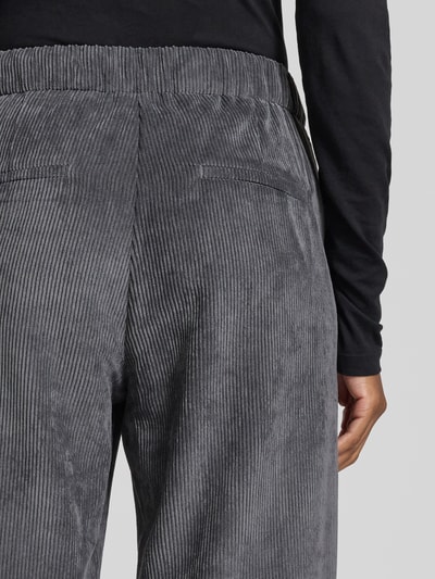 MAC Stoffen broek met Franse steekzakken, model 'Chiara' Middengrijs - 3