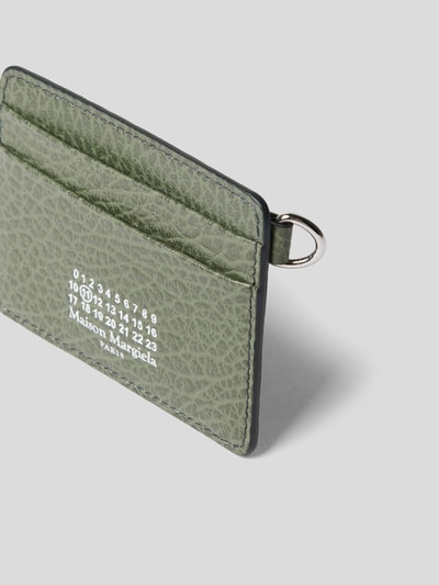 Maison Margiela Karten-Etui in Reptil-Optik Gruen 2