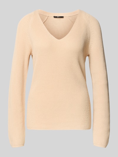 Zero Strickpullover mit V-Ausschnitt Apricot 2