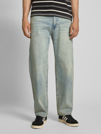 REVIEW Baggy Fit Jeans im 5-Pocket-Design Blau 4