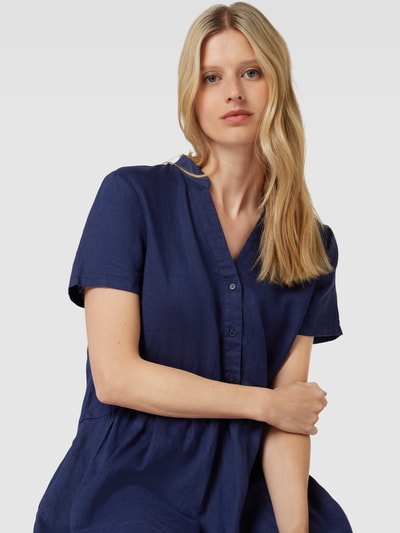 ROBE LÉGÈRE Mini-jurk van linnen Marineblauw - 3