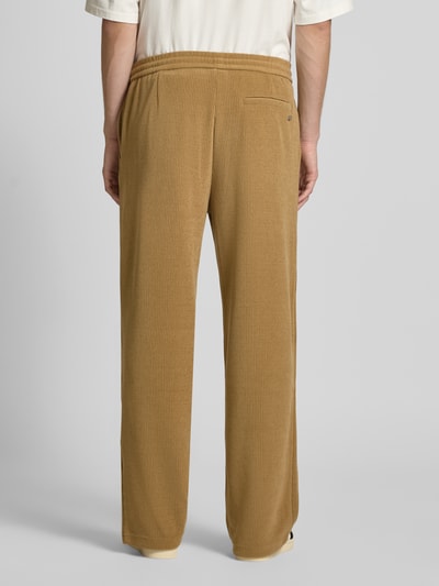 REVIEW Broek in riblook met elastische band Camel - 5