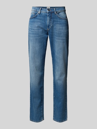 Brax Straight leg jeans in 5-pocketmodel, model 'Cadiz' Donkerblauw - 2