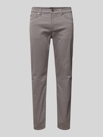 BOSS Slim Fit Stoffhose mit Stretch-Anteil Modell 'Delaware' Dunkelgrau 2