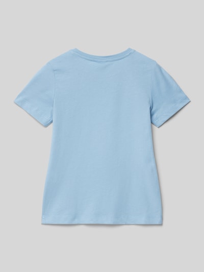 s.Oliver RED LABEL T-shirt o kroju regular fit z czystej bawełny Szaroniebieski 3
