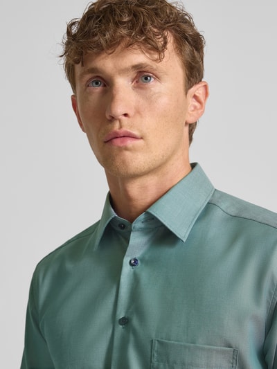 ETERNA Modern fit zakelijk overhemd met kentkraag Groen - 3