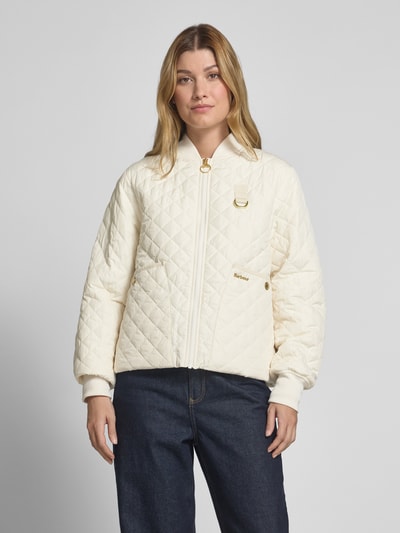 Barbour Regular Fit Steppjacke mit Reißverschluss Modell "REYNA" Weiss 4