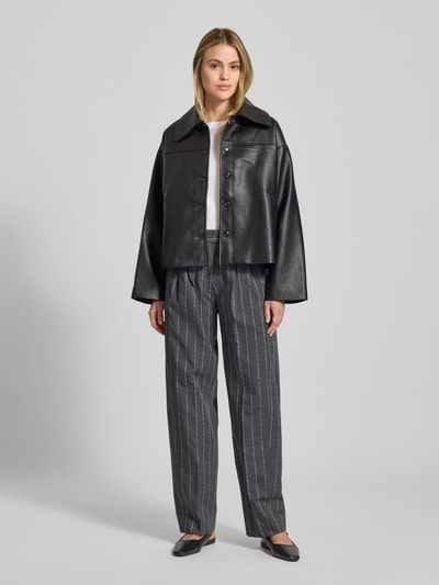 Scotch & Soda Spodnie materiałowe z dodatkiem wiskozy i kieszeniami z tyłu Antracytowy 1