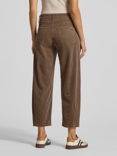 Cambio Straight Fit Cordhose mit verkürztem Bein Taupe 5